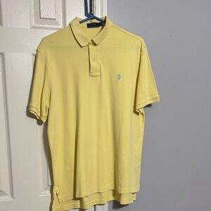 Polo by Ralph Lauren Men's Light Yellow Polo Shirt